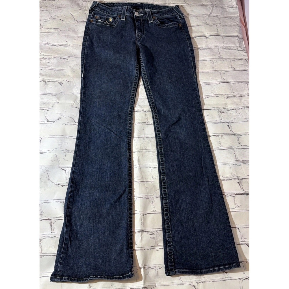 Vintage True Religion Bootcut Jeans Women's 30 Y2K McBling Low Rise Western Boho